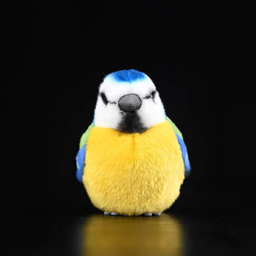 Realistic Eurasian Blue Tit Bird Stuffed Animal Plush Toy